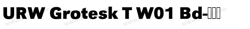 URW Grotesk T W01 Bd字体转换